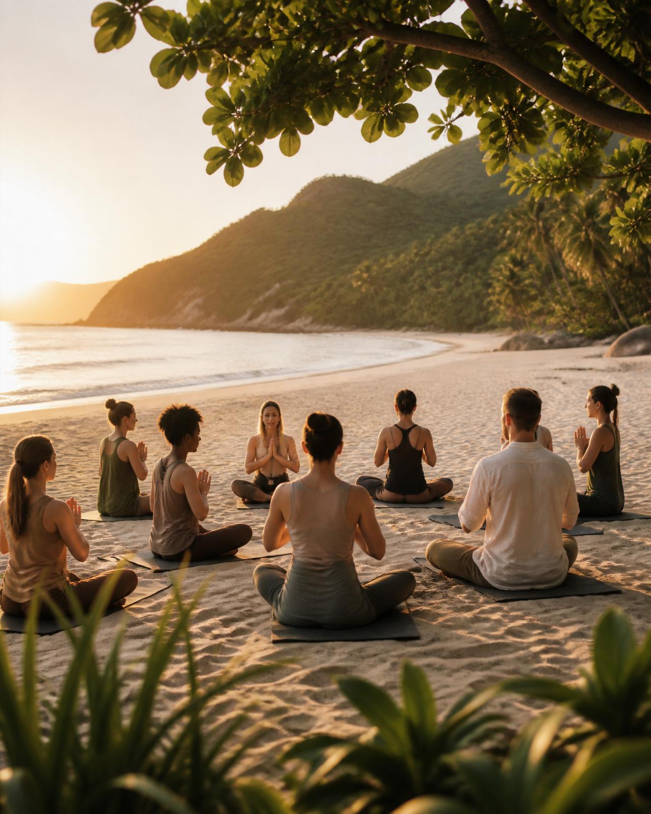 Morning Beach Yoga